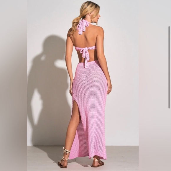 Elan Hama Crochet Maxi Cutout Dress - Picture 2 of 5